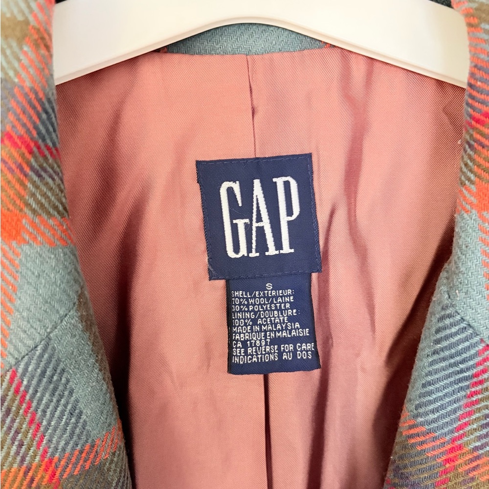 Vintage GAP Plaid Blazer - Picture 2 of 4